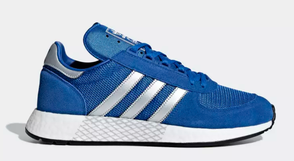Adidas Originals Superstar Blue Suede Sneakers Mens Size 6 Gold Detail used  | eBay